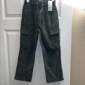 Green Corduroy Cargo Pants